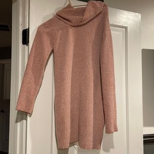 turtle neck sweater dress